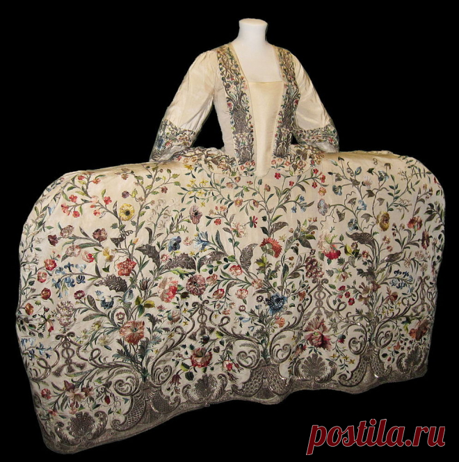 Силуэты из прошлого. Платья фасона Мантуя (court mantua) – Ярмарка Мастеров