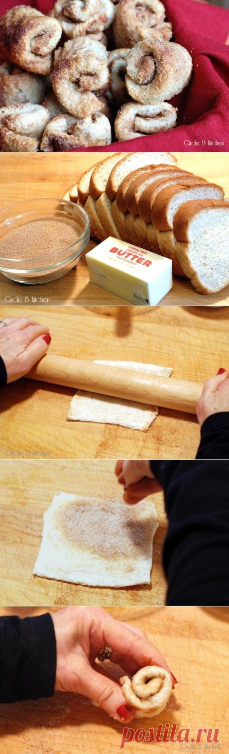 Потрясающий двухминутный десерт... из хлеба!