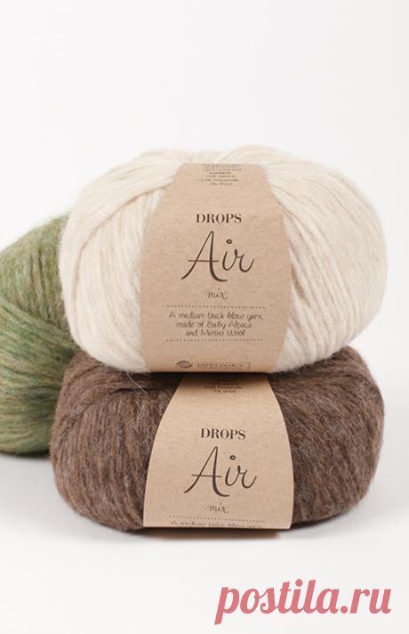 Пряжа DROPS AIR (65% альпака, 28% полиамид, 7% шерсть 50г 150м) - ПРЯЖА.РУ (Pryaja.ru) - Пряжа и товары для рукоделия оптом и в розницу