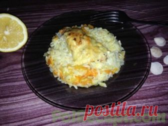 Горбуша с рисом в духовке - вкусное и сытное блюдо