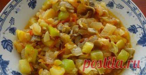 Постное овощное рагу в мультиварке / Простые рецепты