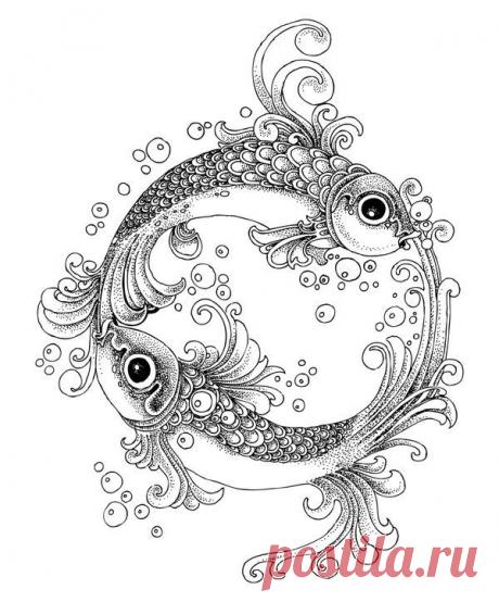 Зентангл (zentangle) - арт~картинки для творчества.