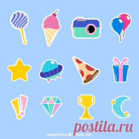 Смешной пакет красочных наклеек Более миллиона свободных векторов, PSD, фотографии и бесплатные иконки. Эксклюзивные халявы и все графические ресурсы, которые необходимые для ваших проектов