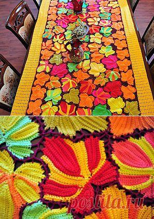 Мастер-класс: скатерть "Кленовые листья" - Ярмарка Мастеров - ручная работа, handmade