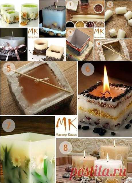 DIY Unique Christmas Candle