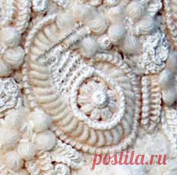 Мастер-класс от Светланы Абрамочкиной по вязанию турецкого огурца, элемента техники «фриформ».