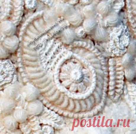 Мастер-класс от Светланы Абрамочкиной по вязанию турецкого огурца, элемента техники «фриформ».