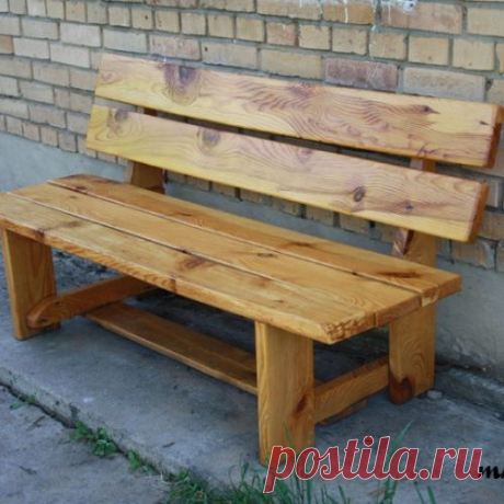 Скамейка своими руками - самая простая конструкция