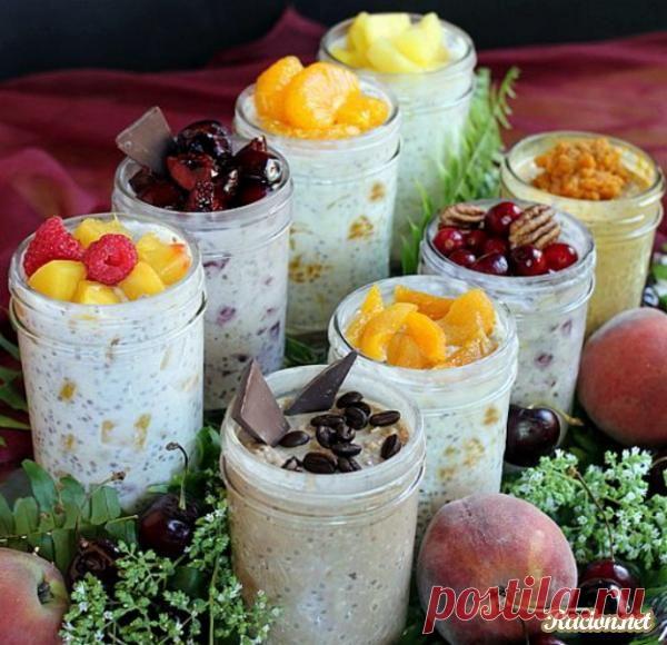 Овсянка... здоровый и быстрый завтрак без готовки.