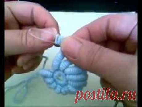 Bullion stitch | KWIATY | Стежки, Цветы, Связанные Крючком и Инструкция По Вязанию Крючком Цветов