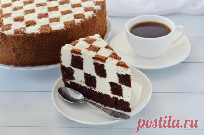 Торт "Шахматная доска"