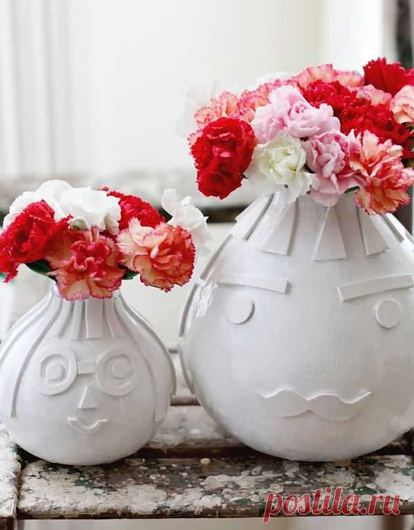 Ваза с декором (Diy) / Цветы / Модный сайт о стильной переделке одежды и интерьера