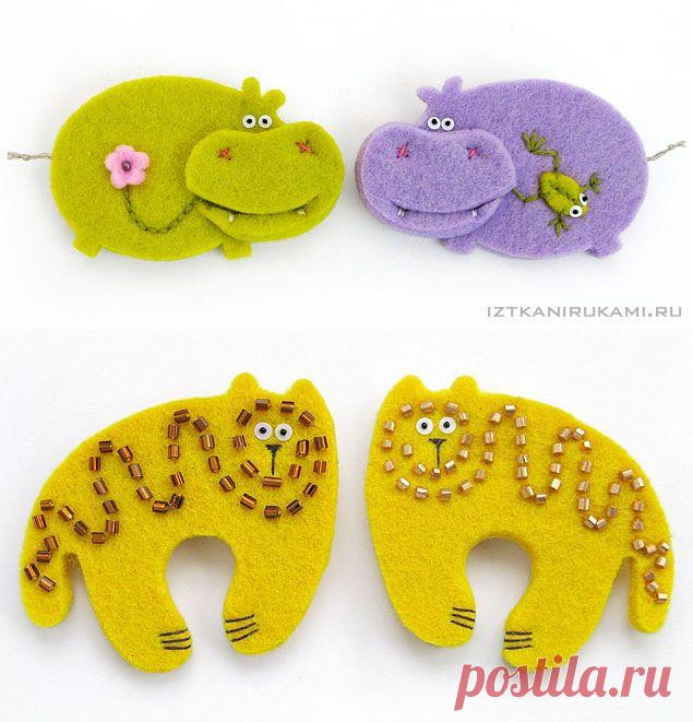 Красивые игрушки из фетра.