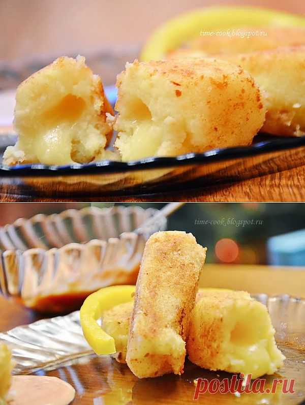 Мастерская на кухне: Картофельные котлетки с сыром и жареным луком.