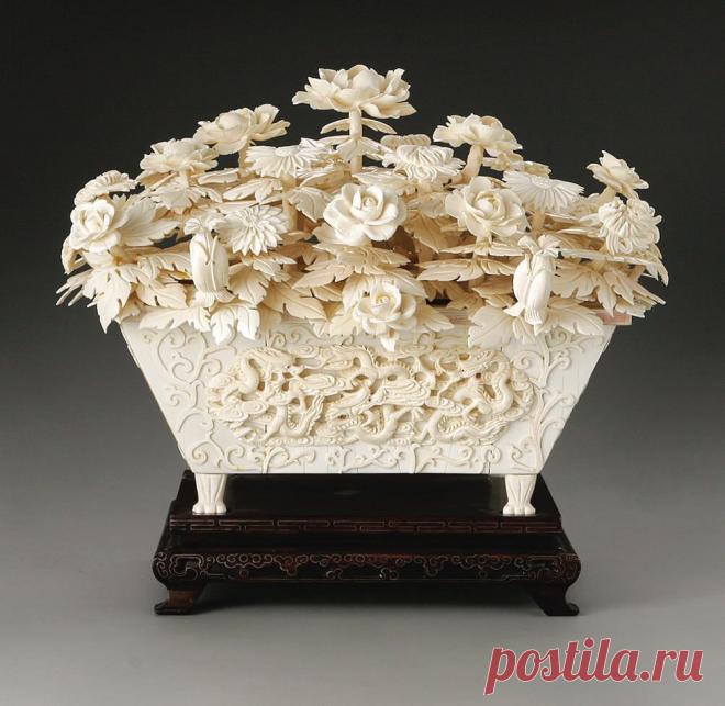 Резьба по кости. Мастера Японии и Китая | Хвастунишка