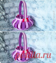 Корзинка своими руками из пластиковой бутылки и фоамирана | Страна Мастеров