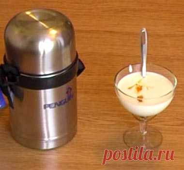 Приготовление домашнего йогурта в термосе | Четыре вкуса