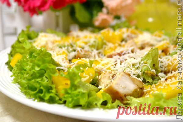 👌 Салат для милых дам - с манго и куриным филе, рецепты с фото Сегодняшний салат очень женский, очень лёгкий и очень вкусный. И всё это благодаря удивительно удачному сочетанию используемых продуктов и изумительной заправке.
 
Для того, чтоб...