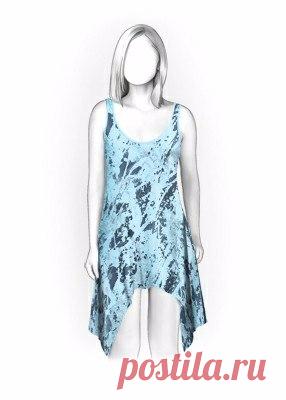 Летние платья и сарафаны с простыми выкройками. Большая подборка