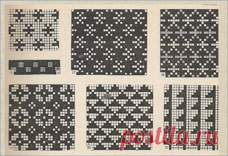 100 простых схем для жаккарда - вязание спицами | ЖАККАРДос | Яндекс Дзен