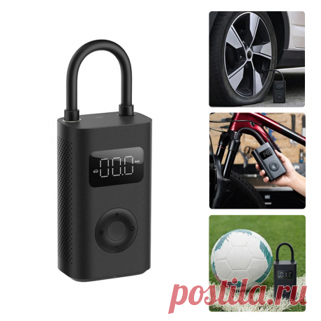 Xiaomi mijia 1s 150psi air pump multi-function 4000mah type-c 5 modes auto tire pump with led light for car bike motorcycle ball Sale - Banggood.com