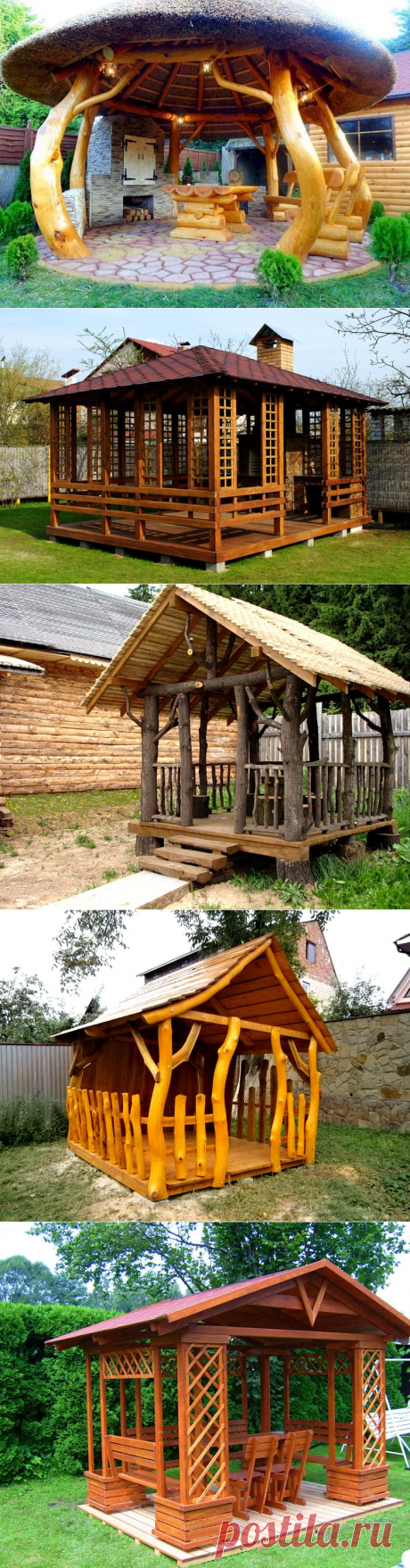 &amp;#127969; Беседка для дачи своими руками: чертежи, пошаговая инструкция, фотопримеры