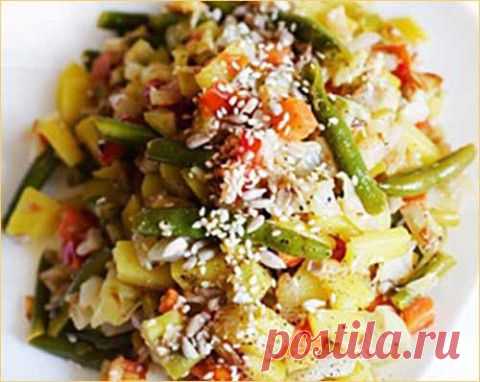 Овощное рагу с капустой | Домашняя кулинария