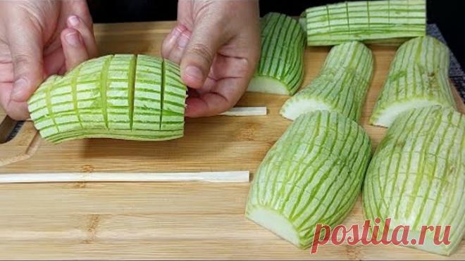 Хозяйка из Индии научила меня так вкусно готовить кабачки, вкуснее мяса! Быстро и просто рецепт.
