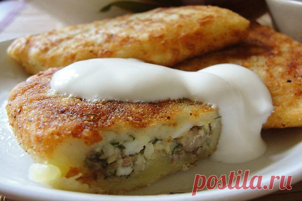 Картофельные зразы с яйцом и зеленым луком — Сад Заготовка