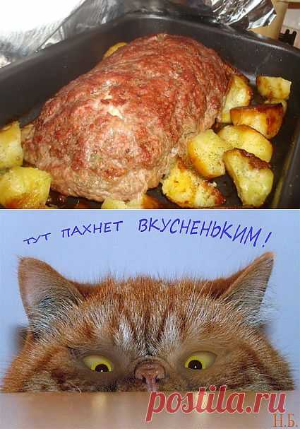 (+1) - Вкуснейший мясной рулетик с яйцами! | Любимые рецепты