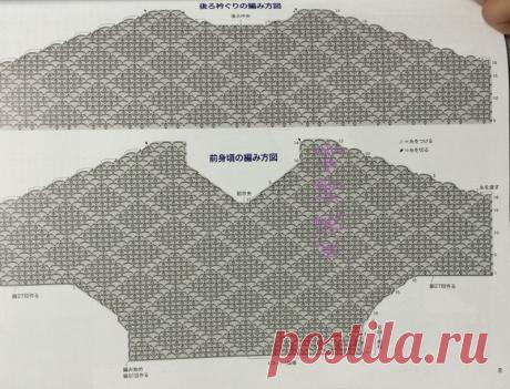 코바늘도안 : 터틀넥 스웨터 도안, 목폴라티 도안 : 네이버 블로그