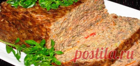 Замечательный печеночный пирог с овощами. Пальчики оближешь!