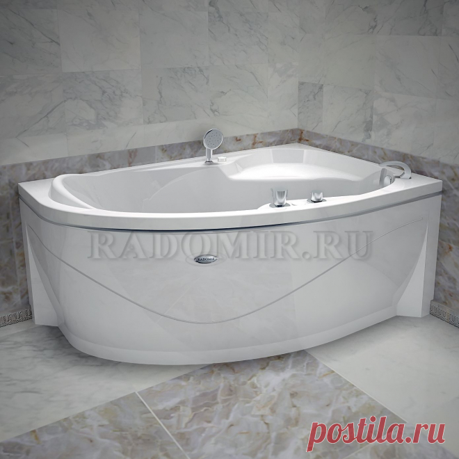 купить акриловую ванну с гидромассажем Амелия компании Радомир 1600x1050 от 63728,00 р.