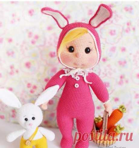 Куколка Венди в костюме Зайки 🐰 Tiny Mini Design Перевела группа Crochet&Knitting