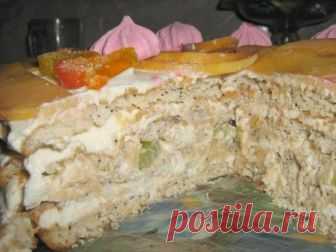 Быстрый торт творожно-фруктовый рецепт с фото - 1000.menu