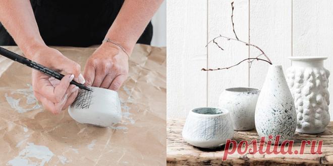 Дизайнерские вазы своими руками