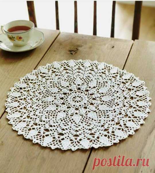 Круглая салфетка
#крючок #уют