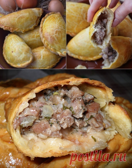 Пирожки с мясом в духовке