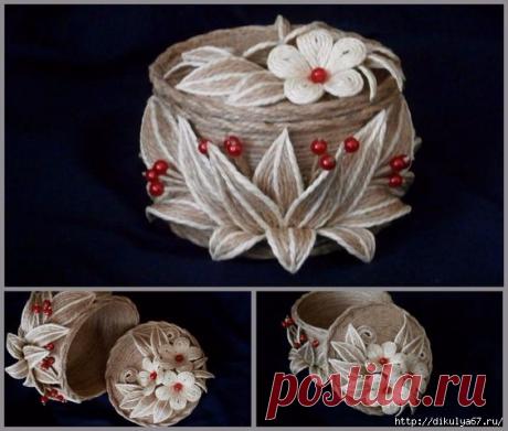Джутовая филигрань. Шкатулки