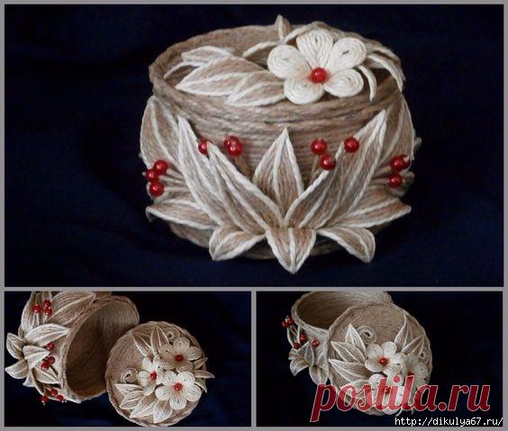 Джутовая филигрань. Шкатулки