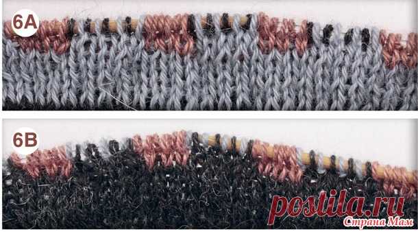 . Жаккардовый узор в технике двухлицевого вязания - Вязание - Страна Мам