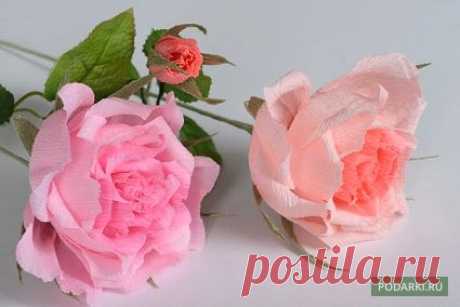 Советы от Подарков.ру | Роза из бумаги с конфетой