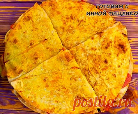 Перекус из лаваша с начинкой
