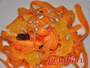 Марокканский салат с морковью и апельсинами - простой и вкусный рецепт с пошаговыми фото