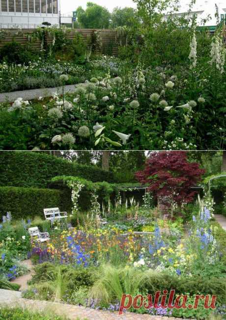 Устройство цветников