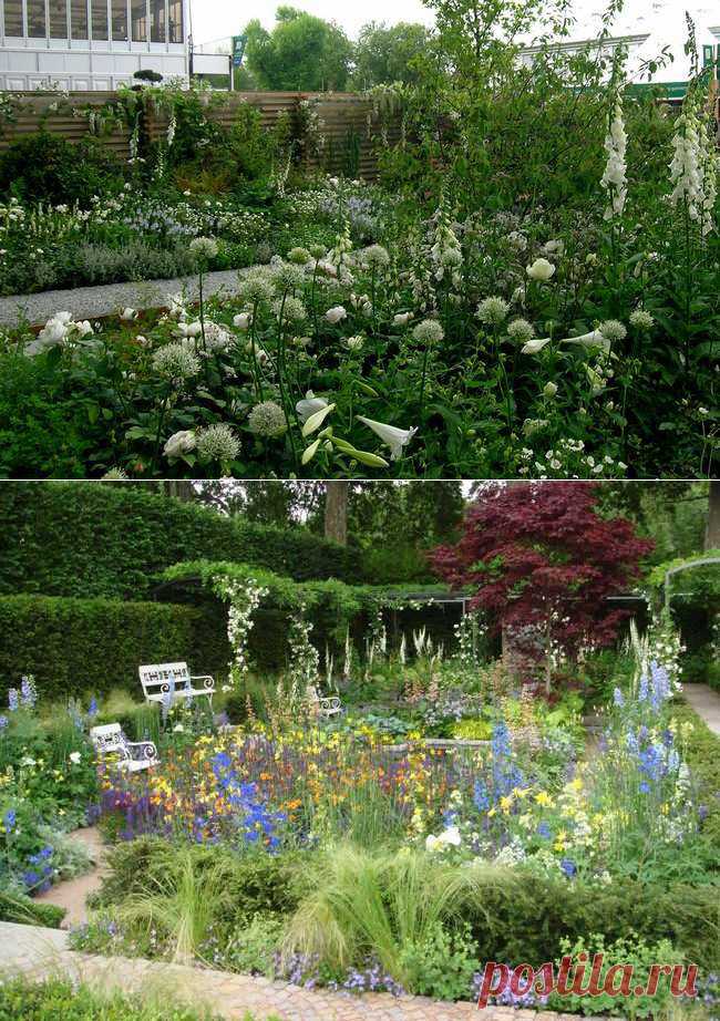 Устройство цветников