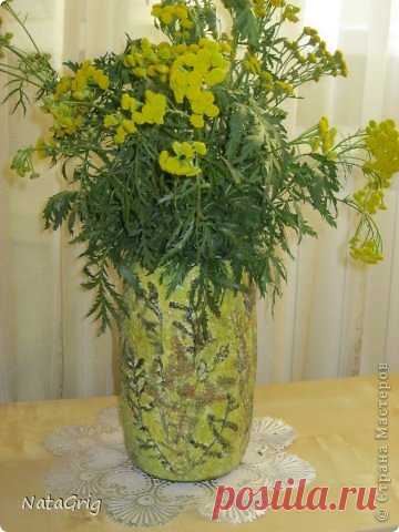 Ваза в технике Терра | Страна Мастеров