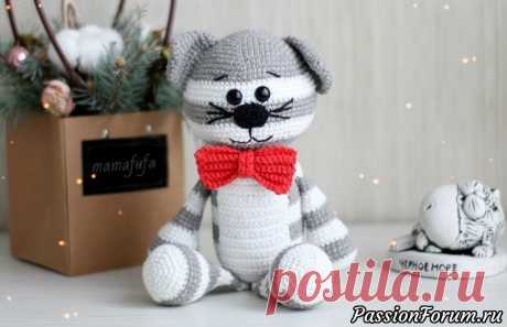 Кот Коцык амигуруми. МК Анастасии Макеевой