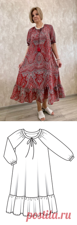 Шелковое красное / Светлана Гасымова / 23.01.2023 / Фотофорум на BurdaStyle.ru . Журнал: Burda 7/2020. Выкройка: 112 B.