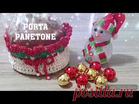 PORTA PANETONE DE CROCHÊ/FÁCIL E RÁPIDO